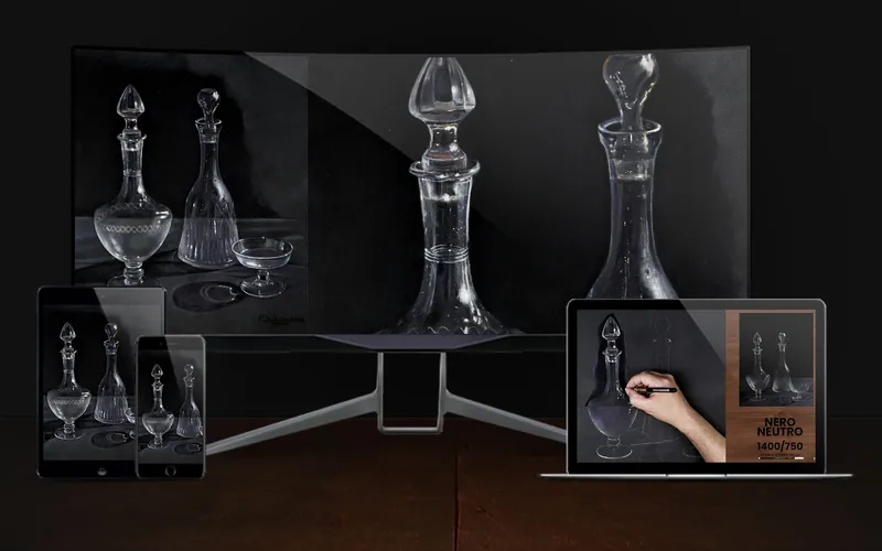 Realizzare il vetro con le matite pastello &mdash; trasparenza, riflessi, profondit&agrave;