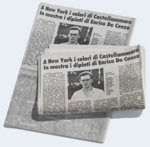 Ritaglio dell&rsquo;articolo di Gianpaolo Esposito su Enrico De Cenzo