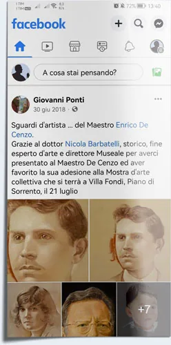 Ritaglio della recensione di Giovanni Ponti su Enrico De Cenzo