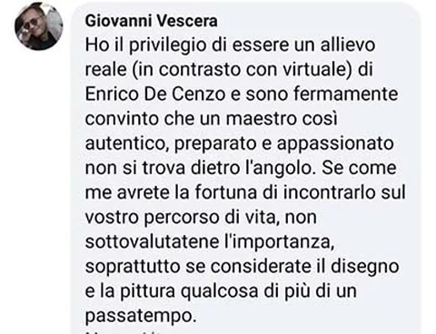 Testimonianza di Giovanni Vescera, allievo del corso