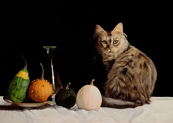 Natura morta con frutta &mdash; opera di Enrico De Cenzo