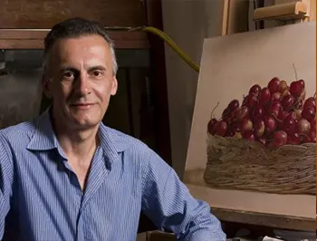 Ritratto di Enrico De Cenzo nel suo studio