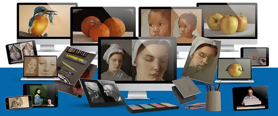 All 9 modules and 3 bonuses previewed on multiple devices